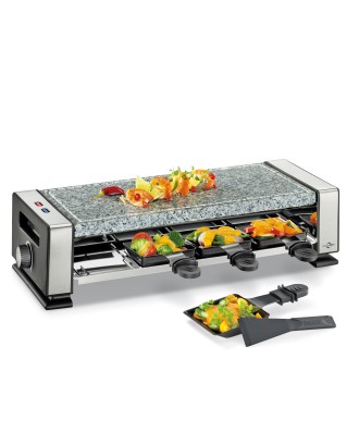 Plita electrica cu piatra fierbinte si 8 raclette, model Vista 8 - KUCHENPROFI